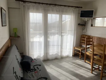 Studio cabine 4 pers, proche pistes, balcon, ascenseur, centre - Photo 1