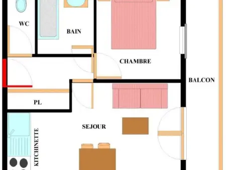 Appartement 4 pers. pied des pistes avec piscine et parking, Lanslebourg-Val Cenis - Photo 5