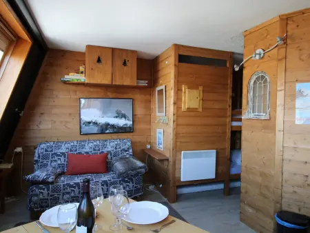 Studio cosy pour 4 pers, cheminée, Avoriaz village - Photo 1