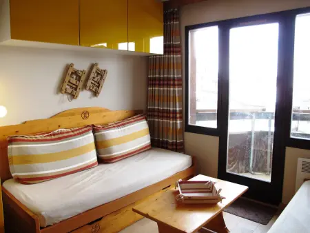 Studio cabine rénové avec balcon exposé Sud, à Avoriaz - Photo 2