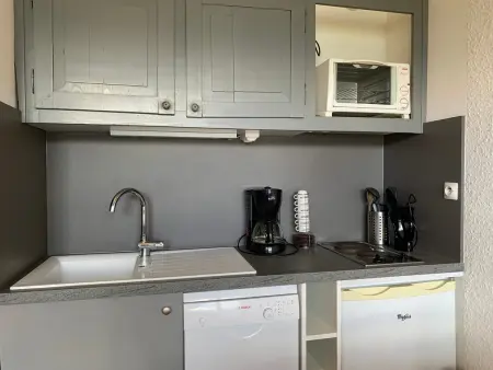 Studio cabine 24m², balcon vue montagne, parking privé - Photo 1