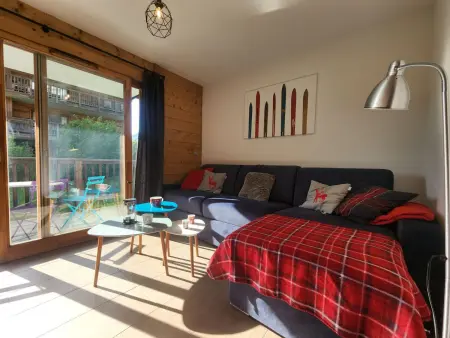 Charmant appartement 2 pièces avec terrasse et WIFI au centre de Samoëns - Photo 3