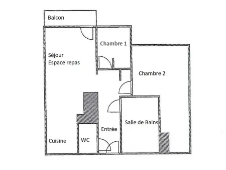 Appartement chaleureux 2 chambres à Valmorel avec casier à skis - Photo 9