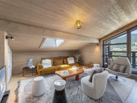 Duplex à Megève avec spa, piscine, salle de sport et cheminée - Photo 1