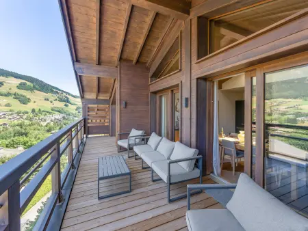 Duplex à Megève avec spa, piscine, salle de sport et cheminée - Photo 12