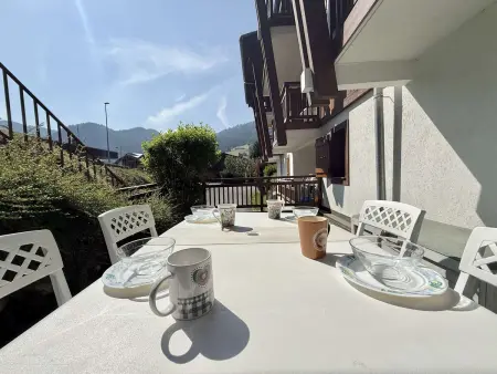 Appartement cosy à 500m du centre, 5 pers, terrasse, parking, casier à ski - Praz-sur-Arly - Photo 18