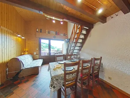 Appartement cosy 7 couchages, au pied des pistes, cheminée, parking - Photo 7