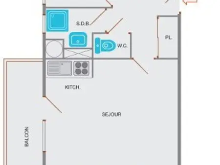 Studio cabine 5 pers, proche patinoire et pistes, Le Grand-Bornand - Photo 10
