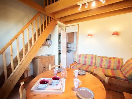 2 pièces + mezzanine Valmorel, 5 pers, balcon, linge et ménage inclus - Photo 2