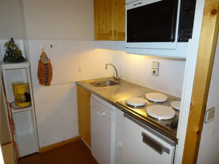 Studio cabine chaleureux avec terrasse, proche pistes - 4 pers, animaux OK, parking en option - Photo 3