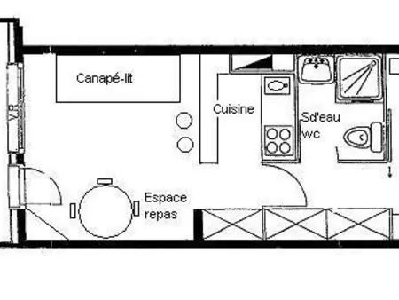 Studio cabine chaleureux avec terrasse, proche pistes - 4 pers, animaux OK, parking en option - Photo 7