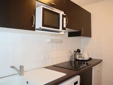 Bel appartement avec piscine, sauna et hammam, 1 chambre, parking, animaux admis, wifi - Photo 4