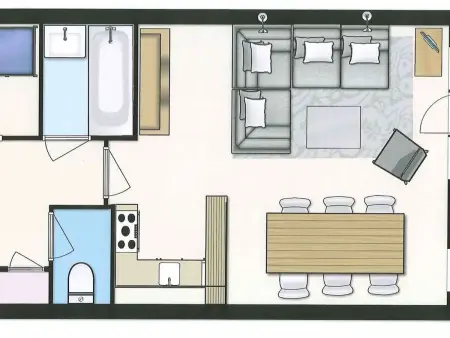 Duplex rénové 4 pièces, 6 pers., 2 balcons, casier à skis, ménage inclus - Photo 11