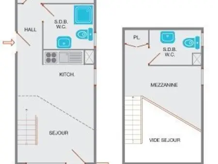 Studio avec cabine et mezzanine, parking et proche des pistes - Photo 14