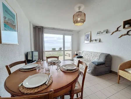 Joli T2 en front de mer avec accès direct plage, terrasse privative, parking et Wi-Fi gratuit - Photo 6