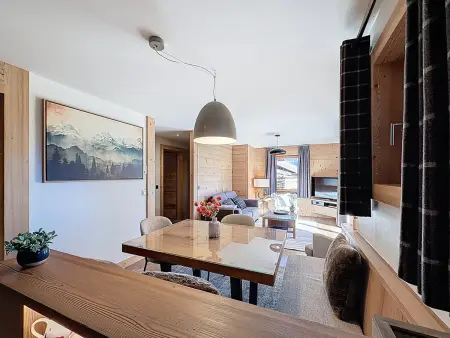 Appartement 4P avec terrasse et vue Mont Blanc, Appartement 6 personnes à Combloux - Photo 12