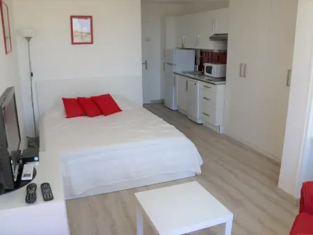 Grand studio climatisé, 3ème étage avec ascenseur, terrasse, parking, proche plage, Cap d'Agde. - Photo 6