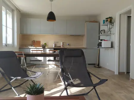 Fort-Mahon-Plage : Appartement rénové en front de mer, 2 chambres, terrasse - Photo 9