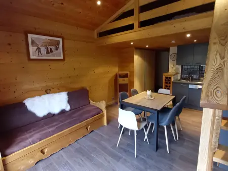 Appartement cosy 5 pers, proche piste ski, balcon vue montagne - Photo 6