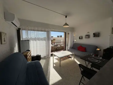 Studio lumineux à 50m de la plage, grand balcon, parking, animaux acceptés, ménage inclus - Photo 5