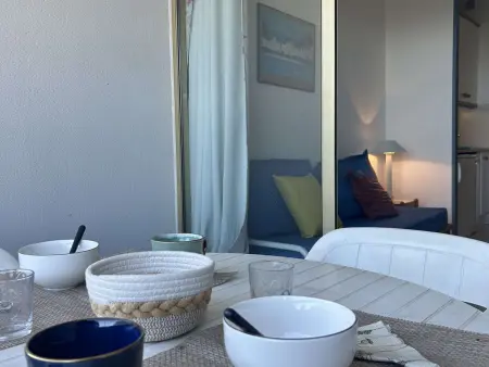 Studio à Villeneuve-Loubet Plage avec Parking Privé, 2/4 Couchages - Photo 10