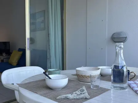 Studio à Villeneuve-Loubet Plage avec Parking Privé, 2/4 Couchages - Photo 14