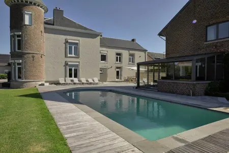 Château Froidthier, Château confortable à Thimister-Clermont avec piscine - Photo 5
