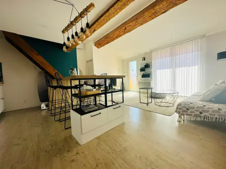 Port-Vendres: Duplex 3 chambres, climatisé, proche du port - Photo 7