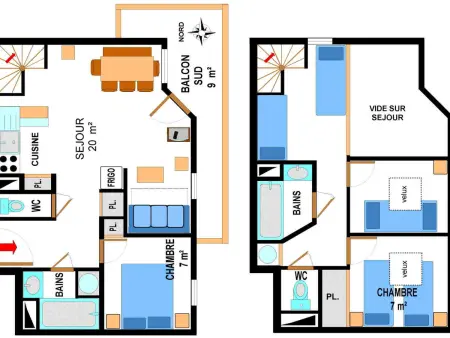 Duplex pour 10 pers, au pied des pistes, proche télécabine et commerces, parking inclus - Photo 5