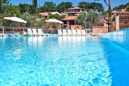 Holiday resort Centro Vacanze il Borgo Guardistallo -  1 letto soggiorno / con camino, Appartement familial à Guardistallo avec piscine - Photo 10
