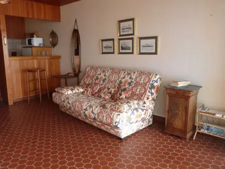 Studio cabine 4 pers, vue mer, balcon, parking, accès plage - Photo 13