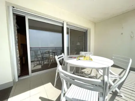 Studio cabine 4 pers, vue mer, balcon, parking, accès plage - Photo 18