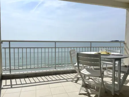 Studio cabine 4 pers, vue mer, balcon, parking, accès plage - Photo 20
