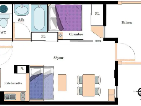Appart cosy 4 pers, pied des pistes, wifi, garage à Val-Cenis - Photo 5