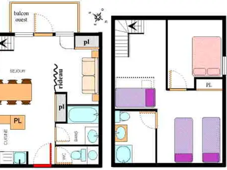 Duplex pour 8 pers avec balcon et wifi au pied des pistes - Photo 5