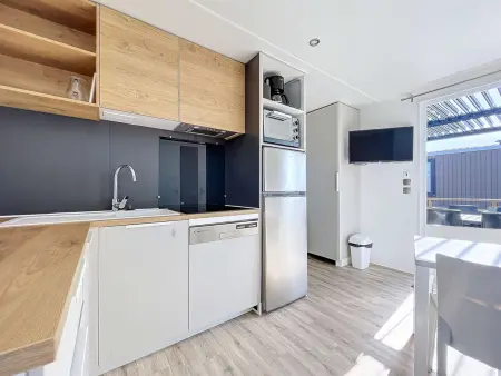 Mobil-Home Grand Confort 6 Pers, 3 Chambres, Terrasse, Plage à 200m, Piscine Chauffée - Photo 3