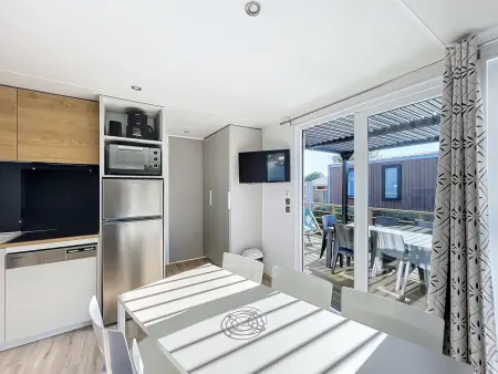 Mobil-Home Grand Confort 6 Pers, 3 Chambres, Terrasse, Plage à 200m, Piscine Chauffée - Photo 4