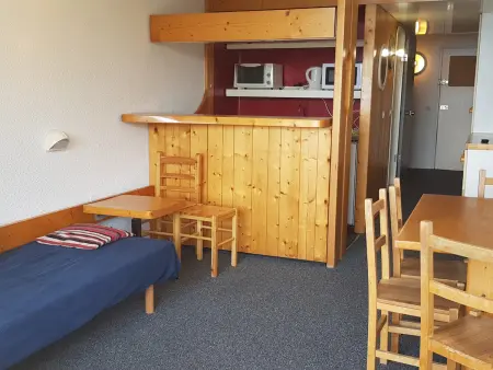 Studio 5 pers, vue montagnes, balcon, Arc 1800, Appartement 5 personnes à Les Arcs 1800 - Photo 1