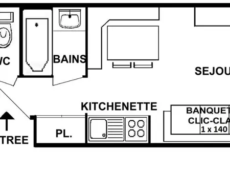 Appartement 2 pièces Les Saisies, 4 pers, balcon sud - Photo 2