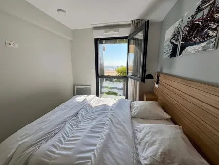 Appartement luxe 2 chambres, balcon, accès plage, piscine, animaux admis, parking - Photo 12
