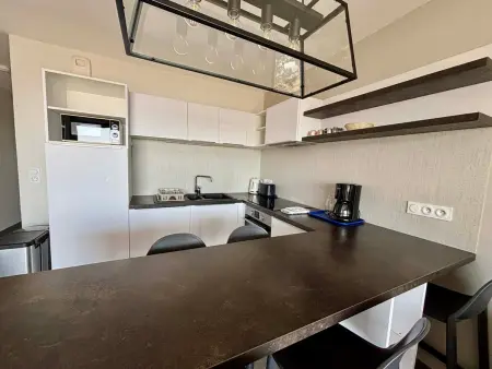 Appartement luxe 2 chambres, balcon, accès plage, piscine, animaux admis, parking - Photo 17