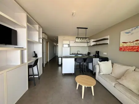 Appartement luxe 2 chambres, balcon, accès plage, piscine, animaux admis, parking - Photo 19