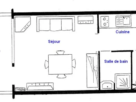Studio chaleureux pour 4 personnes à Hauteluce, Appartement 4 personnes à Hauteluce - Photo 3