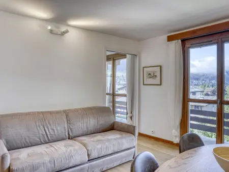 Appartement rénové 1 chambre à Megève, balcon, parking, Wi-Fi - Photo 2
