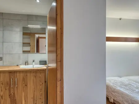 Appartement rénové 1 chambre à Megève, balcon, parking, Wi-Fi - Photo 8