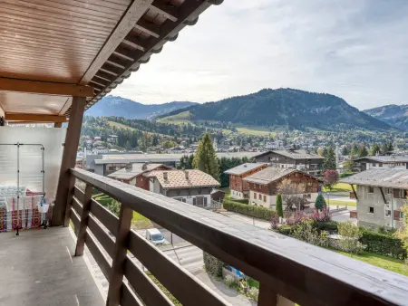 Appartement rénové 1 chambre à Megève, balcon, parking, Wi-Fi - Photo 9