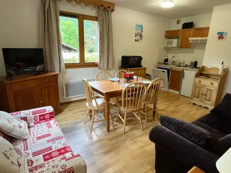Confortable 2 pièces cabine à Samoëns avec wifi, parking et animaux admis - Photo 2