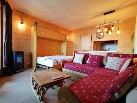 Grand studio montagne, balcon vue vallée, centre station, proche pistes, Pra Loup - Photo 8