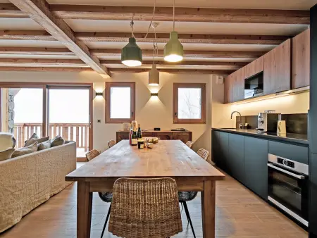 Appartement de standing, 8 pers, 3 chambres, balcon, cheminée, au cœur de Saint Martin de Belleville - Photo 6