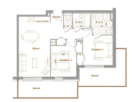 Appartement cosy aux Saisies 2 chambres avec parking - Photo 3